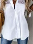 Blouse Femmes Décontracté Plain Automne Polyester Quotidien Ample Chaud liste Manches Longues Régulier