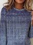 T-shirt Femmes Décontracté Ethnique Automne Quotidien Ample Jersey Meilleure vente Manches Longues Droit