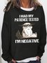 Sweat-shirts Femmes Décontracté Printemps / Automne Lettres de texte Léger Quotidien Manches Longues Col Rond Régulier Droit