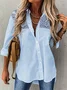 Blouse Femmes Décontracté Plain Automne Polyester Quotidien Ample Chaud liste Manches Longues Régulier