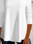 T-Chemise Femmes Plain Hiver Fête Brillant Naturel Micro-Élasticité Ample Jersey Liste préférée