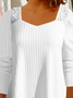 T-Chemise Femmes Plain Hiver Fête Brillant Naturel Micro-Élasticité Ample Jersey Liste préférée