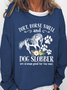 Sweat-shirts Femmes Imprimé d'Animal Printemps / Automne Simple Micro-élasticité Quotidien Ample Manches Longues Régulier Droit