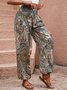 Pantalons Décontracté Ethnique Toutes Les Saisons Polyester Naturel Micro-élasticité Ample Long Régulier pour Femmes