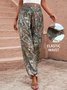 Pantalons Décontracté Ethnique Toutes Les Saisons Polyester Naturel Micro-élasticité Ample Long Régulier pour Femmes