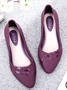 Chaussures à Tige Basse Femmes Plain Toutes Les Saisons Urbain PVC Talon Bas Bout Fermé Meilleure vente TPR Chaussures à Tige Basse