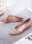 Chaussures à Tige Basse Femmes Plain Toutes Les Saisons Urbain PVC Talon Bas Bout Fermé Meilleure vente TPR Chaussures à Tige Basse