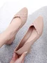 Chaussures à Tige Basse Femmes Plain Toutes Les Saisons Urbain PVC Talon Bas Bout Fermé Meilleure vente TPR Chaussures à Tige Basse
