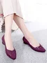 Chaussures à Tige Basse Femmes Plain Toutes Les Saisons Urbain PVC Talon Bas Bout Fermé Meilleure vente TPR Chaussures à Tige Basse