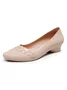 Chaussures à Tige Basse Femmes Plain Toutes Les Saisons Urbain PVC Talon Bas Bout Fermé Meilleure vente TPR Chaussures à Tige Basse
