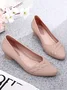 Chaussures à Tige Basse Femmes Plain Toutes Les Saisons Urbain PVC Talon Bas Bout Fermé Meilleure vente TPR Chaussures à Tige Basse