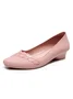 Chaussures à Tige Basse Femmes Plain Toutes Les Saisons Urbain PVC Talon Bas Bout Fermé Meilleure vente TPR Chaussures à Tige Basse