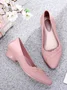 Chaussures à Tige Basse Femmes Plain Toutes Les Saisons Urbain PVC Talon Bas Bout Fermé Meilleure vente TPR Chaussures à Tige Basse