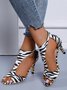 à Bout Ouvert Sandales Femme Plain Été Urbain Respirable Quotidien Bout Rond ÉPINGLES Style Faux Suède à Bout Ouvert Sandales