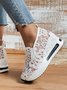 Chaussures Décontractées Floral Rue Toutes Les Saisons Quotidien Talon de Bloc Bout Fermé Caoutchouc à Enfiler Standard pour Femmes