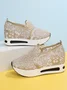 Chaussures Décontractées Floral Rue Toutes Les Saisons Quotidien Talon de Bloc Bout Fermé Caoutchouc à Enfiler Standard pour Femmes