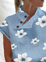 Chemises Femmes Décontracté Floral Été Dentelle Aucune élasticité Quotidien Meilleure vente Asymétrique Droit