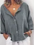 Hauts Décontracté Été Solide Micro-élasticité Grande taille Régulier H-Line Régulier Taille régulière pour femme