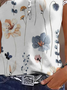Chemises Femmes Décontracté Floral Été Jersey Micro-élasticité Ample Manches Courtes Régulier CG