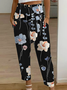 Cargo Pantalons Femmes Décontracté Floral Toutes Les Saisons Naturel Ample Cargo Pantalons Droit Régulier RS