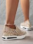 Chaussures Décontractées Femmes Décontracté Plain Toutes Les Saisons Respirable à Enfiler Talon Bas Bout Fermé PU à Enfiler