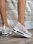 Chaussures Décontractées Femmes Décontracté Plain Toutes Les Saisons Respirable à Enfiler Talon Bas Bout Fermé PU à Enfiler