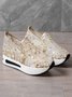 Chaussures Décontractées Femmes Décontracté Plain Toutes Les Saisons Respirable à Enfiler Talon Bas Bout Fermé PU à Enfiler