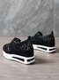 Chaussures Décontractées Femmes Décontracté Plain Toutes Les Saisons Respirable à Enfiler Talon Bas Bout Fermé PU à Enfiler