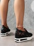 Chaussures Décontractées Femmes Décontracté Plain Toutes Les Saisons Respirable à Enfiler Talon Bas Bout Fermé PU à Enfiler