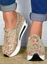 Chaussures Décontractées Femmes Décontracté Plain Toutes Les Saisons Respirable à Enfiler Talon Bas Bout Fermé PU à Enfiler