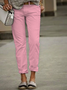 Pantalons Blanc Pur Décontractés