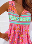Top Débardeur Tops Femmes Floral Été Vacances Micro-élasticité Ample Meilleure vente Mi-long Trapèze GR