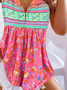 Top Débardeur Tops Femmes Floral Été Vacances Micro-élasticité Ample Meilleure vente Mi-long Trapèze GR