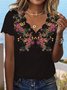 Chemises Femmes Décontracté Floral Été Évidée de Fleurs Vacances Régulier Régulier Dentelle Collier RS