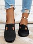 Appartements Femmes Décontracté Plain Toutes Les Saisons Respirable Quotidien Bout Fermé Tissu Profit Chaussures à bouche profonde