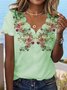 Chemises Femmes Décontracté Floral Été Évidée de Fleurs Vacances Régulier Régulier Dentelle Collier RS