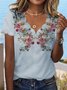 Chemises Femmes Décontracté Floral Été Évidée de Fleurs Vacances Régulier Régulier Dentelle Collier RS