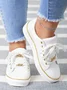 Chaussures de skate Femmes Décontracté Plain Toutes Les Saisons Chaîne Portable PU de Grande Taille à Lacets Chaussures de skate