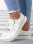Chaussures de skate Femmes Décontracté Plain Toutes Les Saisons Chaîne Portable PU de Grande Taille à Lacets Chaussures de skate