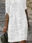 Robes Décontracté Plain Été Naturel Quotidien Dentelle Droit Régulier EPE pour Femmes