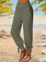 Pantalons Femmes Décontracté Plain Toutes Les Saisons Quotidien Ample Meilleure vente Pantalon droit Droit DL