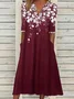 Robes Été Élégant Floral Motif Léger Quotidien Ample Demi Manche Non ré pour Femmes