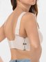 Soutiens-Gorge & Brassière Femmes Plain Toutes Les Saisons Simple Nylon à Haute Élasticité Domestique de Grande Taille Régulier Soutien-gorge