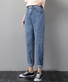 Jeans Décontracté Plain Toutes Les Saisons Naturel Quotidien Standard Pantalon droit Droit Poche Couture pour Femmes
