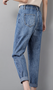 Jeans Décontracté Plain Toutes Les Saisons Naturel Quotidien Standard Pantalon droit Droit Poche Couture pour Femmes