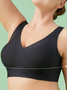 Soutiens-Gorge & Slip Ensembles Grande taille Décontracté Plain Toutes Les Saisons Spandex à Haute Élasticité Sportif & De Plein Air Régulier Sous-vêtements de style gilet