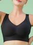 Soutiens-Gorge & Slip Ensembles Grande taille Décontracté Plain Toutes Les Saisons Spandex à Haute Élasticité Sportif & De Plein Air Régulier Sous-vêtements de style gilet