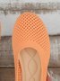 Chaussures à Tige Basse Femmes Décontracté Plain Toutes Les Saisons Antidérapant Évidé à Talon Plat Tissu de Maille Tissu Chaussures à Tige Basse