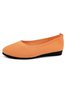 Chaussures à Tige Basse Femmes Décontracté Plain Toutes Les Saisons Antidérapant Évidé à Talon Plat Tissu de Maille Tissu Chaussures à Tige Basse
