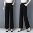 Pantalons Femmes Décontracté Plain Toutes Les Saisons Polyester Micro-élasticité Quotidien Pantalon droit Droit Poche Couture
